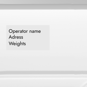 Operator & Compliance Text Decals – 600mm Wide Block