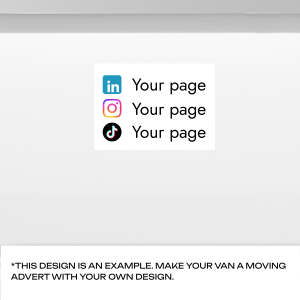 Social Media Handle Decals (Set of 2) – 400mm x 100mm