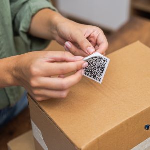 Custom QR Stickers – Square Shape (Per Sheet)