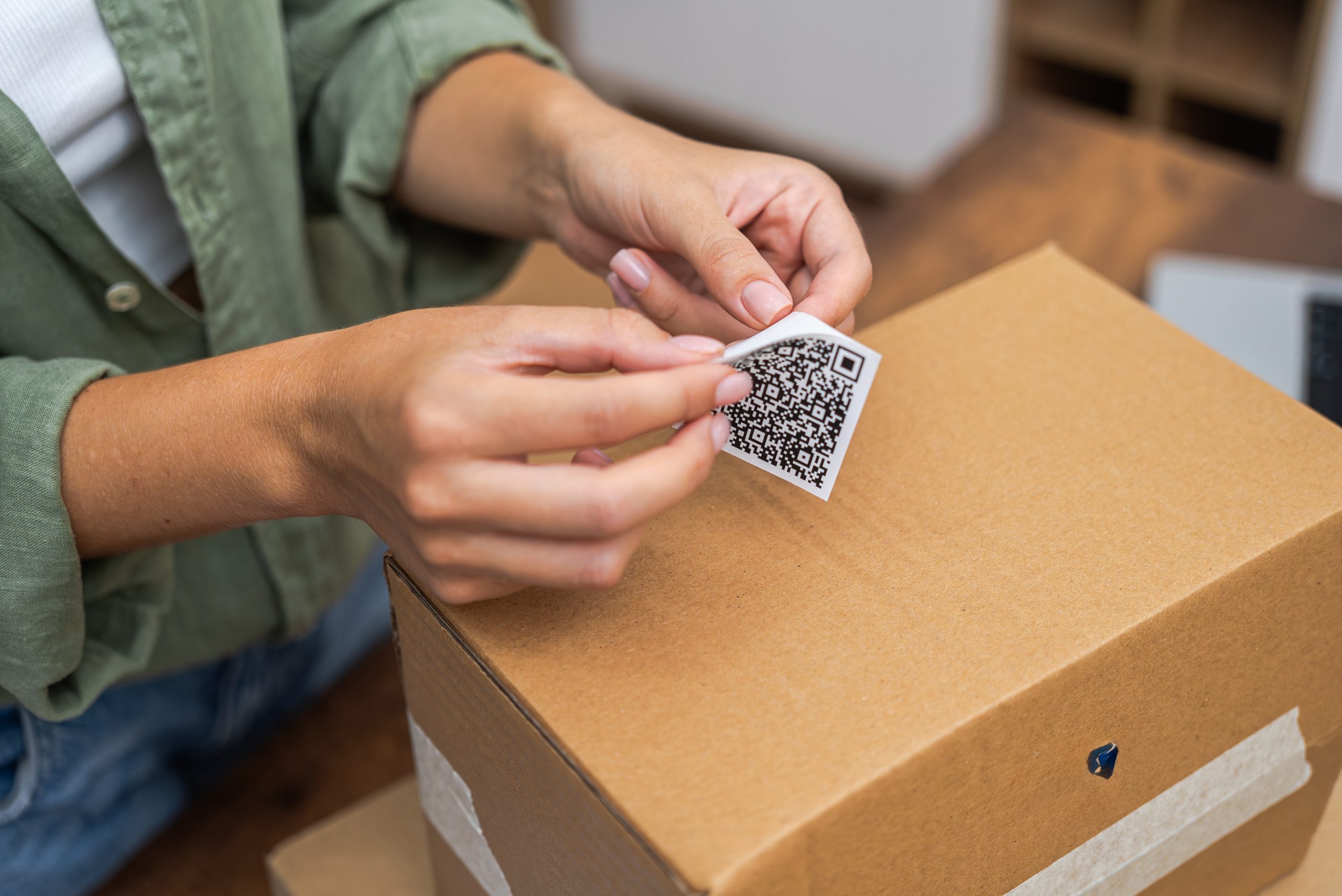 Custom QR Stickers – Square Shape (Per Sheet)
